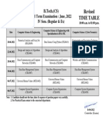 B.Tech. - CS - IV Sem