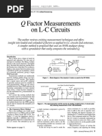 Q-FactorMeas On LC Circuits