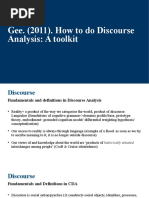 Research Group Discourse Analysis