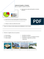 Avaliação de Geografia 5º ANO