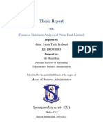 Financial Statement Analysis On Prime Bank