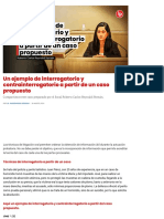 Un Ejemplo de Interrogatorio y Contrainterrogatorio A Partir de Un Caso Propuesto - LP