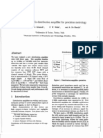 A Low Noise 100MHz Distribution Amplifier For Precision Metrology