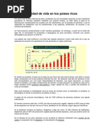 Calidad de Vida en Los Países Ricos