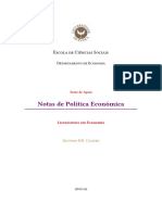 Conceitos e Elementos Básicos Da Política Económica