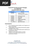 Suavizante de Ropa de Libre Enjuague Con Hisofter