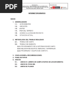 Informe Topografico Huaycan