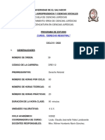 Programa de Derecho Registral 2022