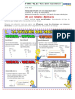 Resolvemos Problemas de División Con Números Decimales