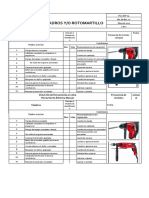 Check List Taladro Y - o Rotomartillo