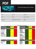 Check List de Inspección Del Vehículo