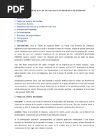 Análisis de La Ley de Ventas Con Reserva de Dominio