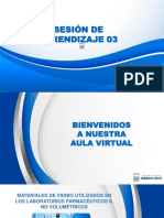 Sesión de Aprendizaje #03.materiales de Vidrio en Los Laboratorios Farmaceuticos II. No Volumetricos