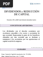 Dividendos y Reembolso de Capital