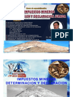 Impuestos Mineros, Determinacion y DDJJ 2021