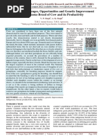 Review On Challenges, Opportunities and Genetic Improvement of Indigenous Breed of Cow and Its Productivity