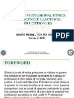 Code of Professional Ethics For Ee