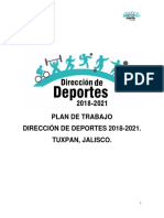 Plan de Trabajo Deportes 2018-2