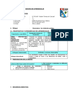 SESIÓN DE APRENDIZAJE 12 y 13 Julio Arte