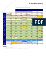 Calendario Academico USIL 2020-02 G