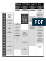 2011 Grey Fox Schedule