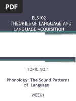 Els102 Theories of Language and Lang. Acq.