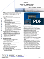 VEGA II Electronic Flow Computer One Meter Version 2.0 - Ds - Ve - 0016 - en