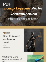 Camp Lejeune Water Contamination Lawyers