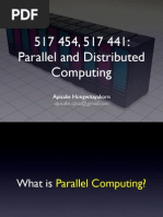 517 454, 517 441: Parallel and Distributed Computing: Apisake Hongwitayakorn