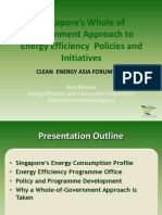 Singapore's Whole Of: Government Approach To Energy Efficiency Policies and Initiatives