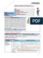 1ero y 2do Experiencia de Aprendizaje 2 - Matematica