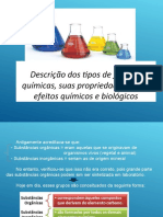 Descrição Dos Tipos de Funções Químicas, Suas Propriedades e Seus Efeitos Químicos e Biológicos