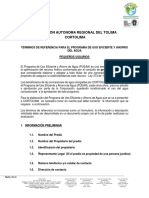 1 Terminos de Referencia Pueaa Cortolima Pequenos Usuarios