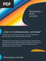 Planeamiento y Diseño Curricular