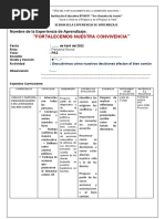 Sesión PS Descubrimos Cómo Nuestras Decisiones Afectan Al Bien Común