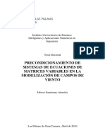 Precondicionamiento de Sistemas de Ecuaciones