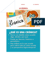 3er. TRIM. TEMA 2 LENGUAJE LA CRONICA