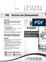 Caderno de Prova: M8 Técnico em Saneamento