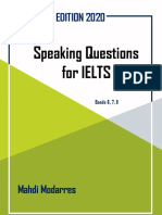 Speaking Questions For IELTS: EDITION 2020