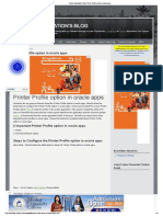 Oracle Application's Blog - Printer Profile Option in Oracle Apps