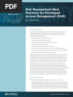 OneIdentity - Risk Management Best Practices For Privileged Access Management White Paper 27772