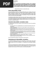 Dehumidifier Calculation For Home, Swimming Pool & Industries. - CtrlTech