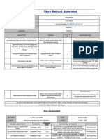 Signage Method of Statement and Risk Assessment