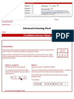 C1 Listening Answer Sheet (Fillable)