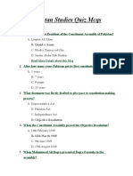 Pakistan Studies Quiz Mcqs-1