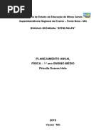 Plaenjamento Anual Física 1ano - Priscila Hote