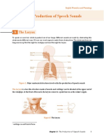 The Production of Speech Sound