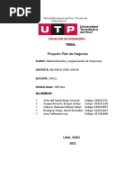 Trabajo Grupal - SEMANA 18 - Proyecto Plan de Negocios