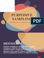 Purposive Sampling