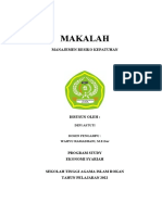 Makalah Manajemen Resiko Kepatuhan